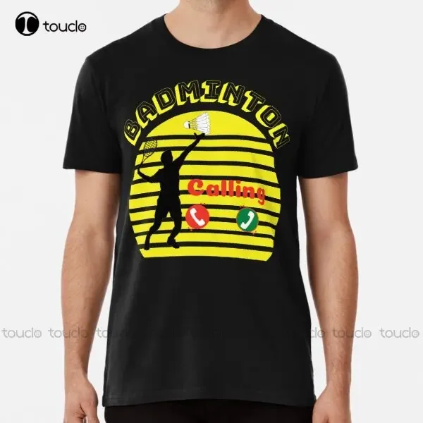 Badminton Is Calling - Nuova T-Shirt Premium da Badminton Divertente
