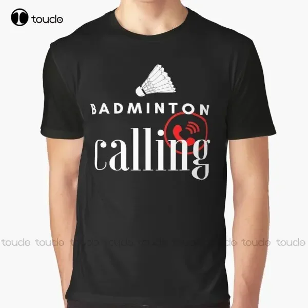 Badminton Is Calling - Nuova T-Shirt Grafica da Uomo per