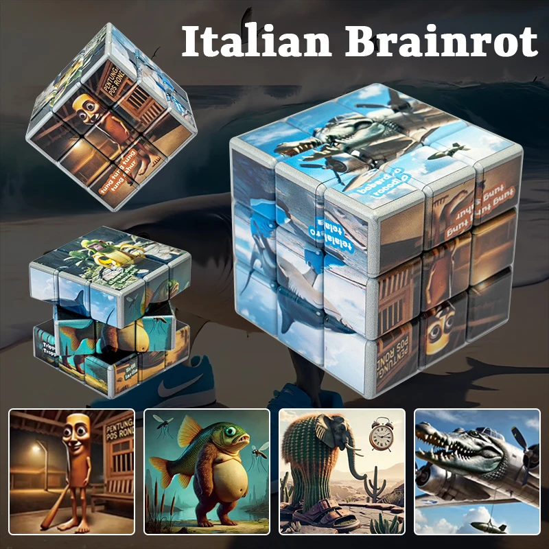 Badminton Meme - Cubi Magici Italiani Brainrot per Bambini,