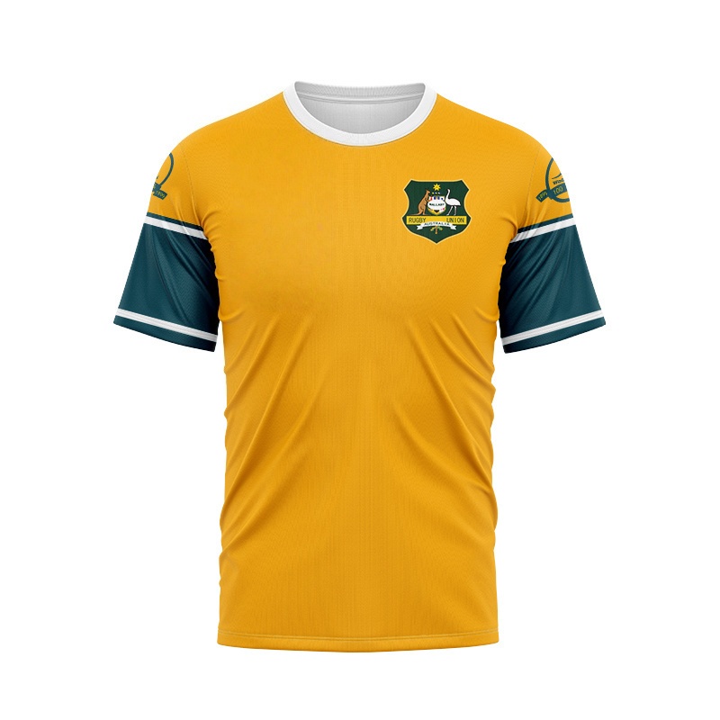 T Shirt Dry Fit - Maglia retrò della squadra Kangaroo, t-shirt