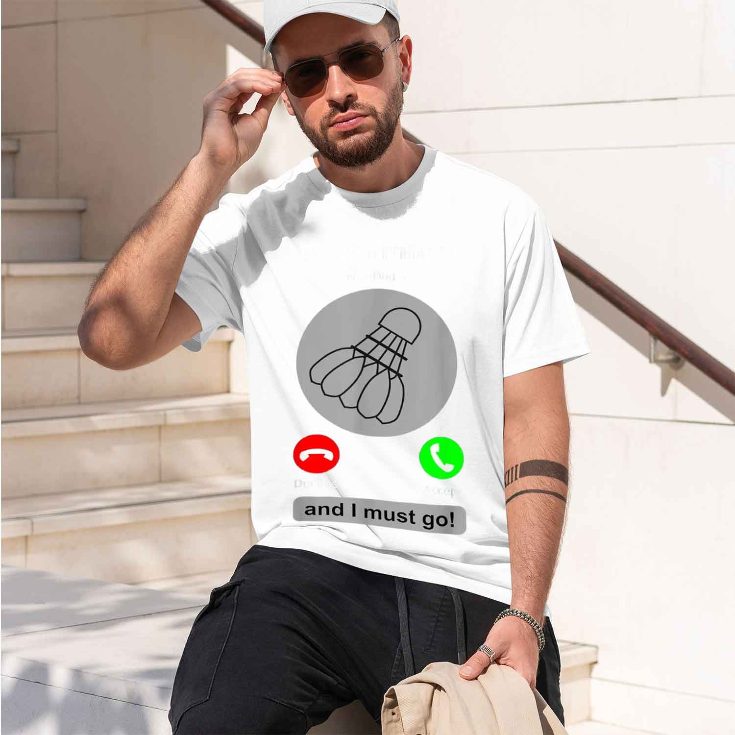 T-shirt da uomo in stile casua - Badminton Is Calling recensione e prezzo