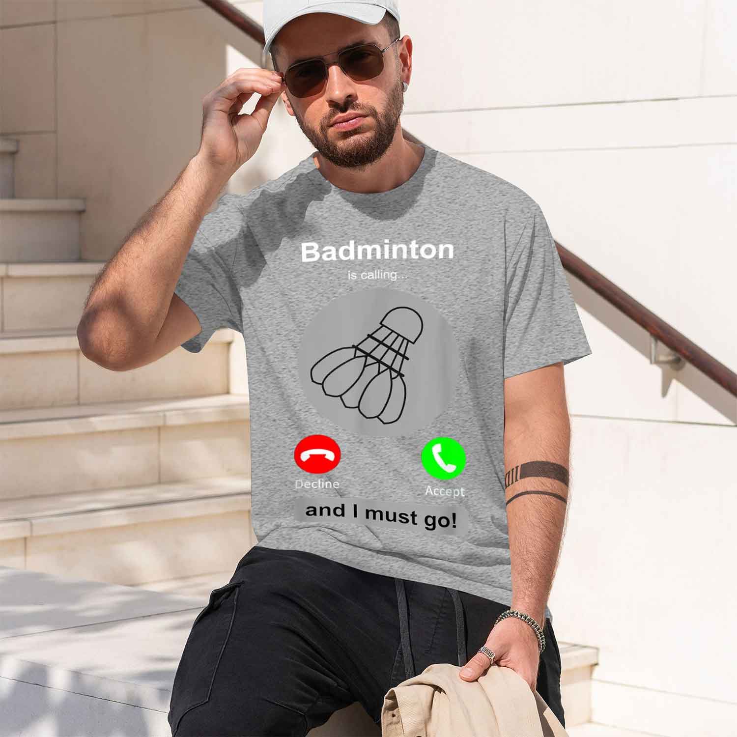 T-shirt da uomo in stile casua - Badminton Is Calling recensione e prezzo