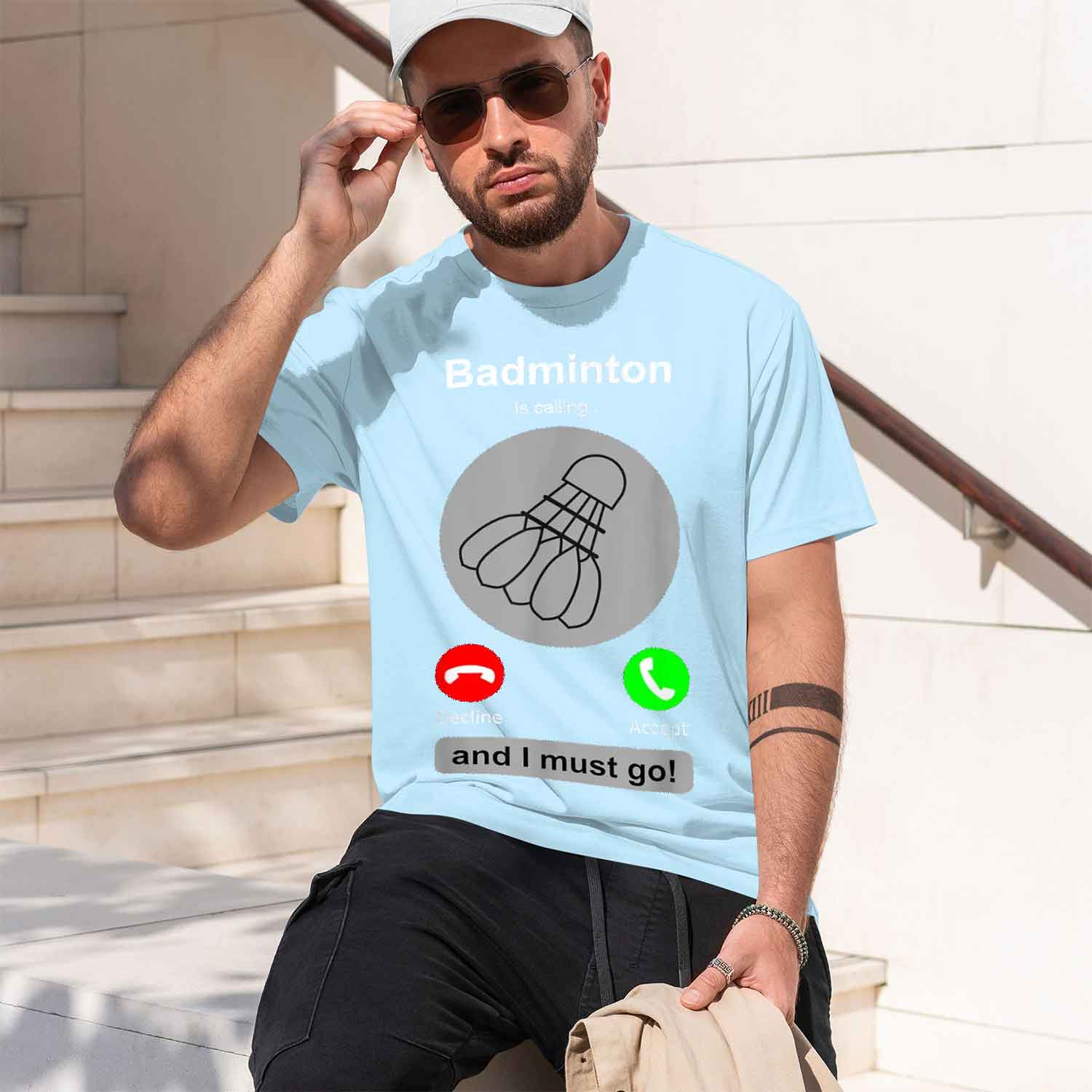 T-shirt da uomo in stile casua - Badminton Is Calling recensione e prezzo