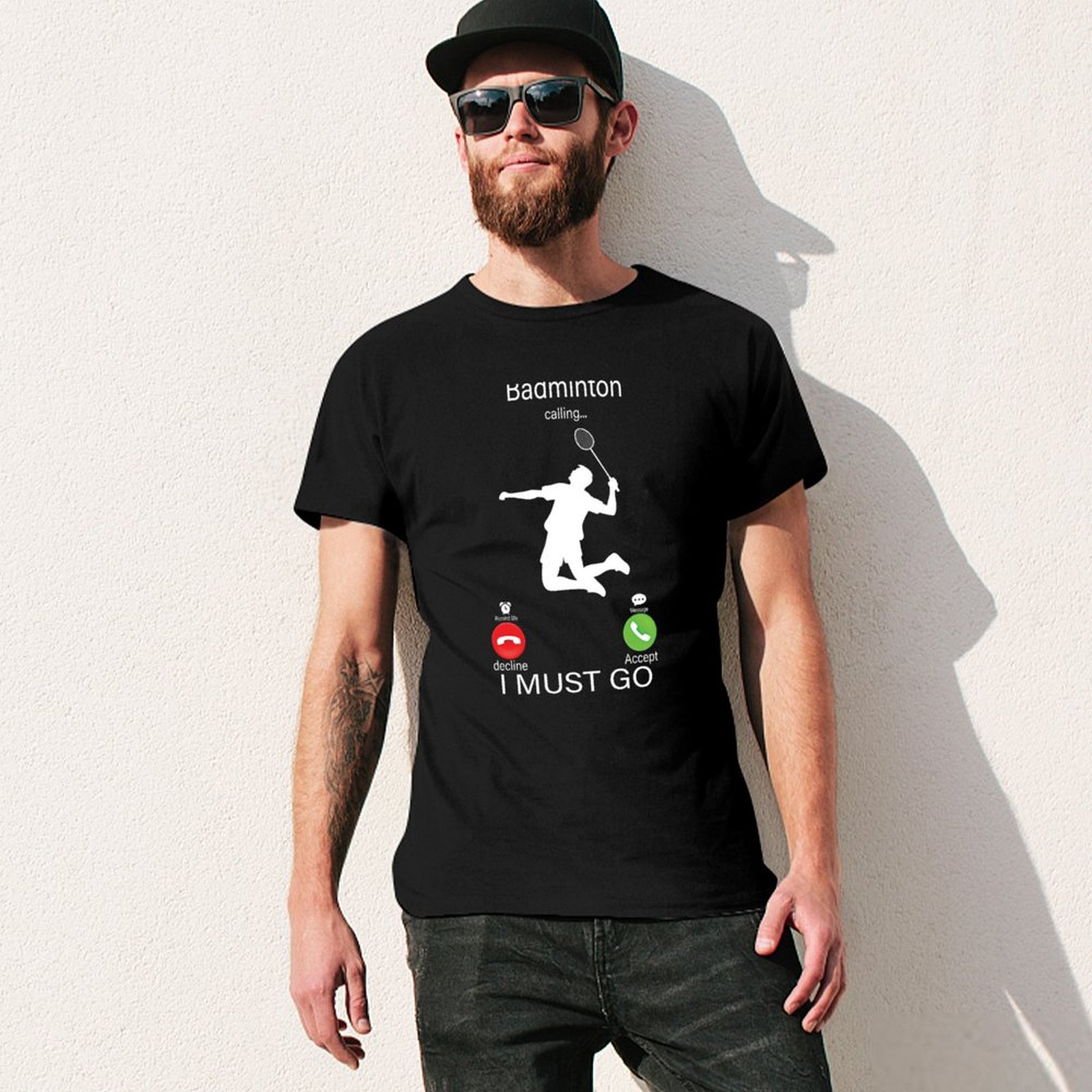 T-shirt da uomo casual a manic - Badminton Is Calling recensione e prezzo